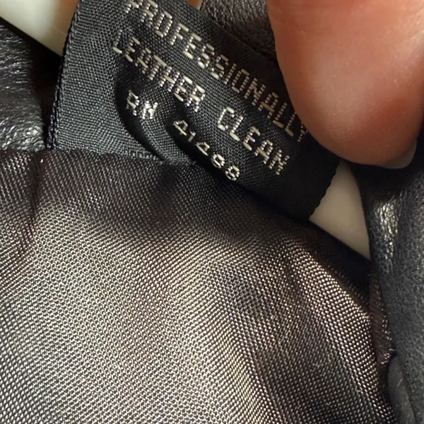 Toff's Genuine Leather Black‎ Jacket Coat Size S - Image 4