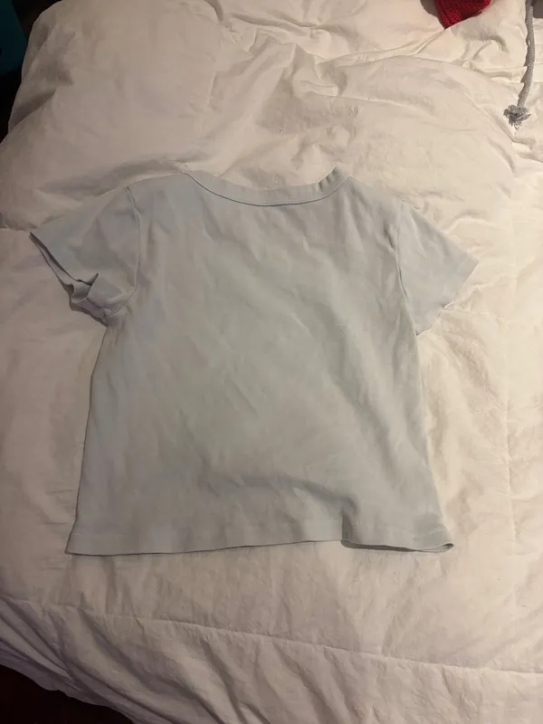 Brandy Melville Crop Top White John Galt - Image 2