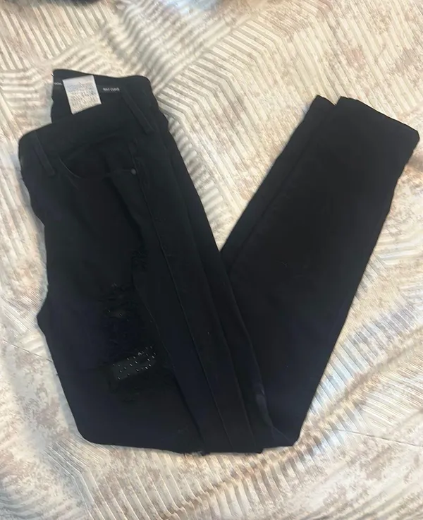 Guess Distressed Bedazzled Jeans - Image 2