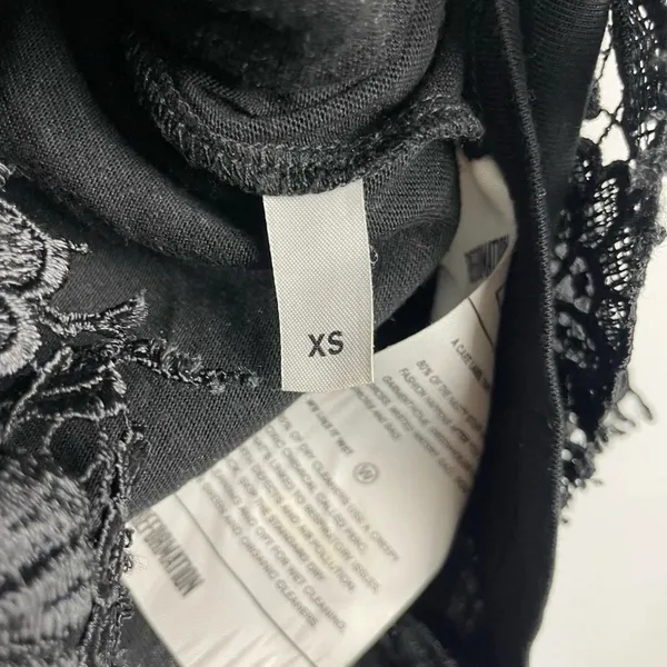Reformation Black Misty Floral Embroidered‎ Lace Off the Shoulder Blouse - Image 8
