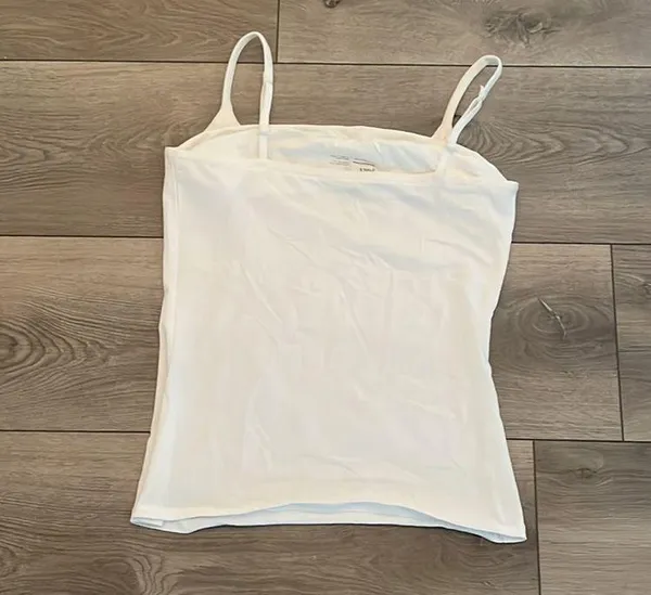 Cutest Basic White Cami Tank Size M - Image 2
