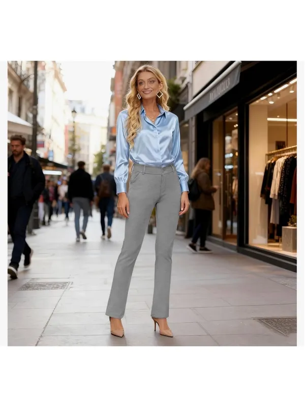 NEW Career Slacks Ease into Comfort Barely Bootcut Stretch Dress Pants 6/32 Tall - Image 10