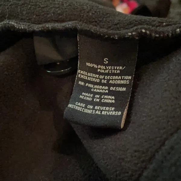 Ike Behar Fleece Check Print Peacoat Black‎ White S - Image 6