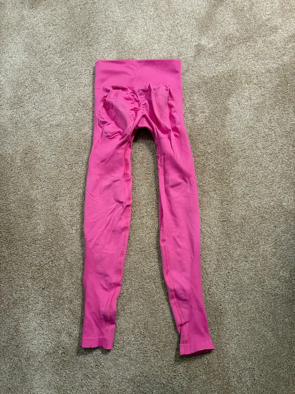 Lazuli Label Scrunch Sculpt Leggings Pink Size XS - Image 3