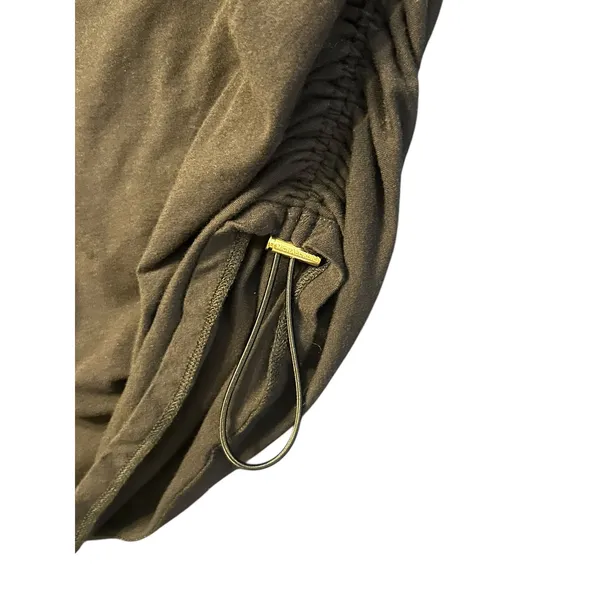 Michael‎ Kors Black Ruched Side Drawstring T-Shirt Dress MK Logo - Image 3