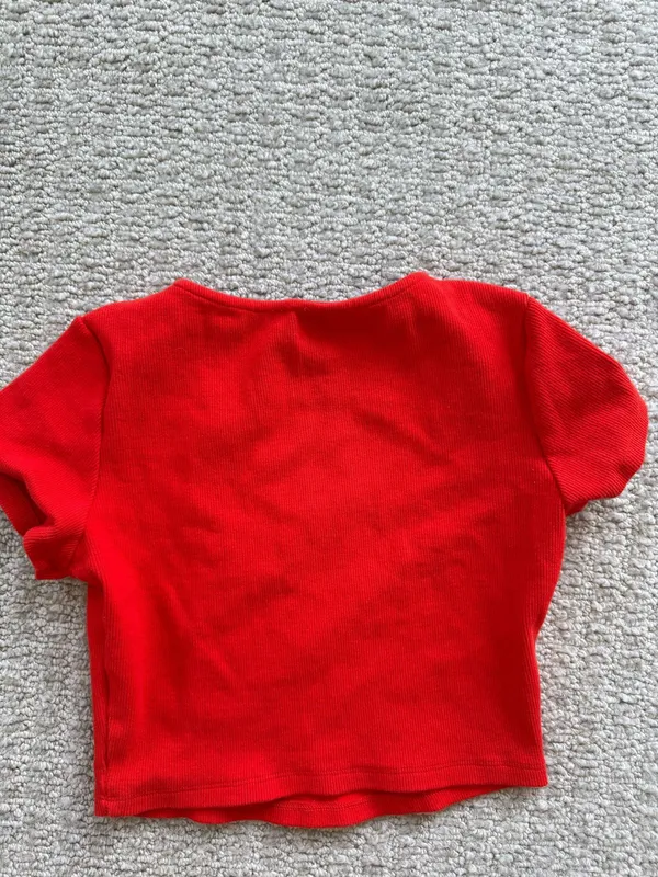 Princess Polly red baby tee  - Image 3