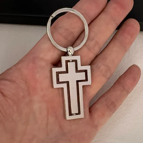 Cross Keychain Charm for Men Women Car Keychain Key Ring Bag Charm Couple Gifts - Image 5