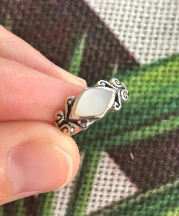 Ring band 925 sterling silver size 6 lot d28 - Image 2