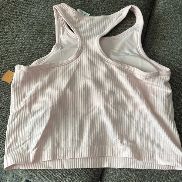 lululemon athletica Pink Ribbed cropped Tank Top - Image 2