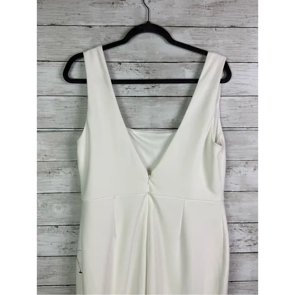 Lulus White Sleeveless Mermaid Hem Dress - Image 6