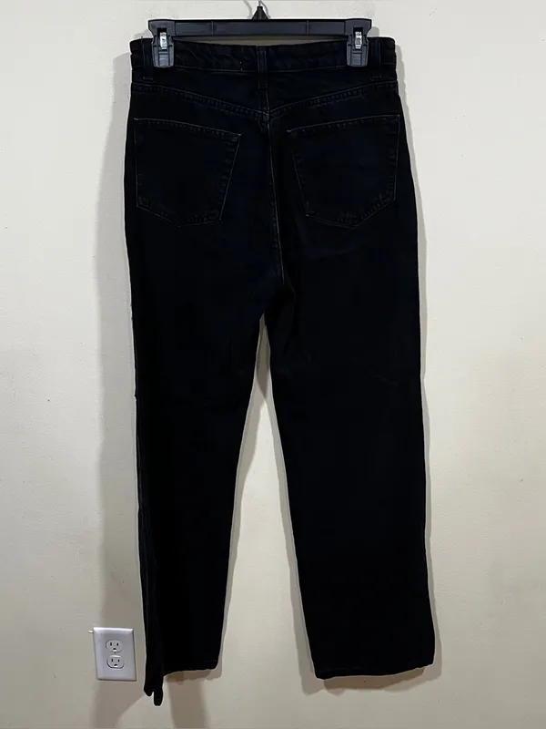 Reformation Wilder High Rise Wide Leg Jeans black size 28 EUC - Image 8
