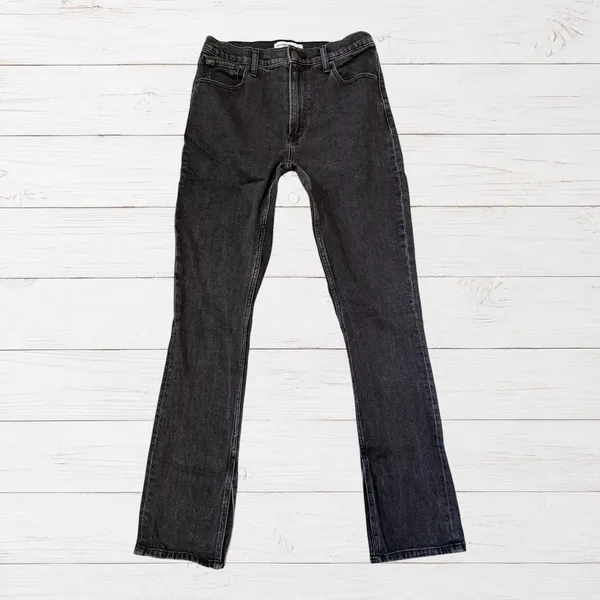 Abercrombie Black Indie Sleaze Grunge The Skinny High Rise Jeans Y2K 27/4 - Image 3