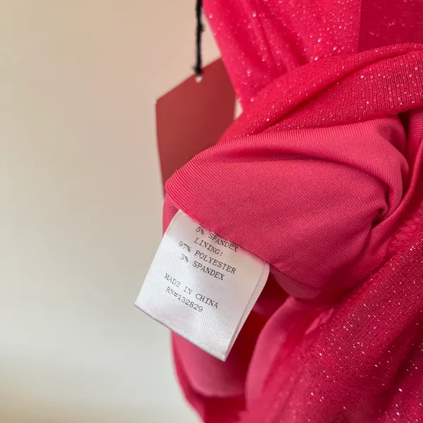 NEW Sydney Sparkle Glitter Bodycon Mini Dress Party Pink - Image 9