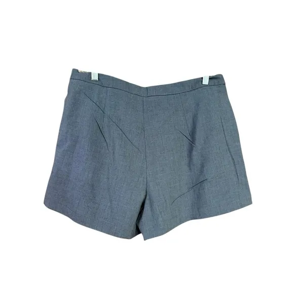 Cali 1850 Charcoal Grey Pleated Front Skort Shorts NWT Size L - Image 2