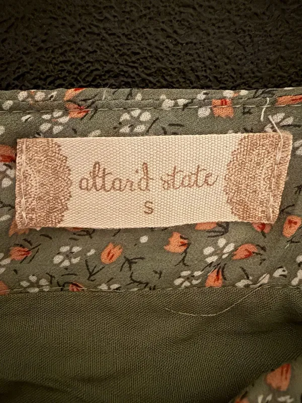 Altar'd State Green Floral Ruffle‎ Skort Size S - Image 2