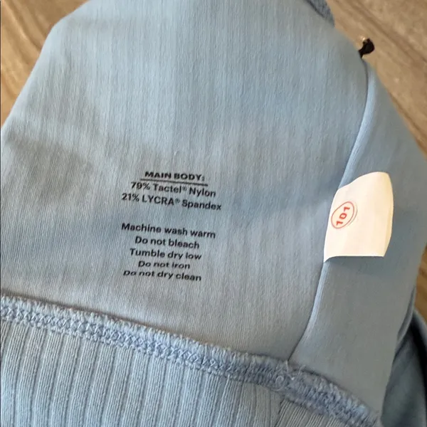 NEW! REI Co op Light Blue Ribbed Scoop Neck Crop lined Tank soft size XS - Image 5
