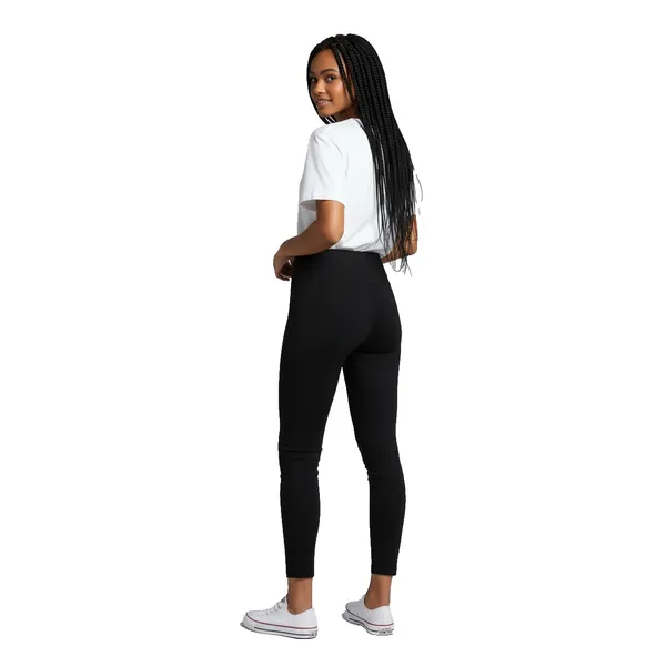 Time and Tru High Rise Leggings Women S Black 3-Pack Cotton Stretch Ankle 27 in - Image 2