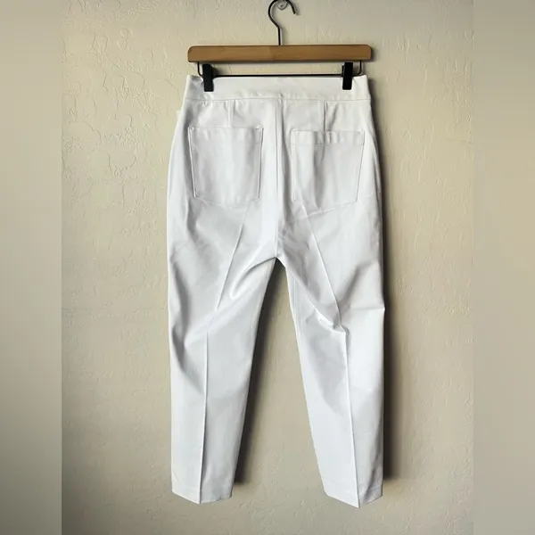 NWT Spanx slim straight pants white medium - Image 8