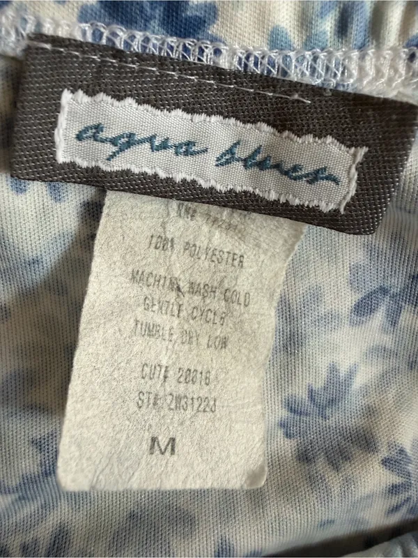 Agrea Blues Blue Flowered Skirt Size M Size M - Image 2