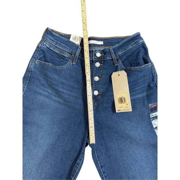 NEW Levi’s Mile‎ High Cropped Wide Leg Jeans Sz 30 Womens - Image 9