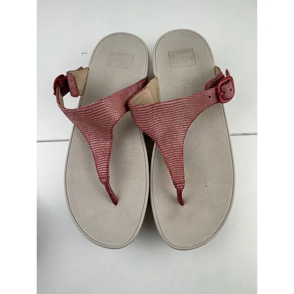 Fitflop Womens Adjustable‎ Buckle Thong Sandals Size 7 US Comfort Walking - Image 2