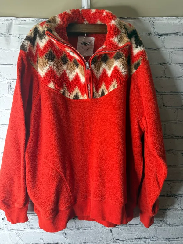 Aerie hometown holiday 1/4 zip fleece sweatshirt - Image 5
