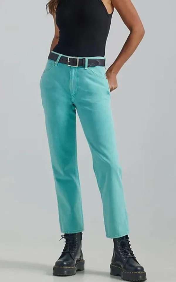 NWT Wrangler Wild West 603 High Rise Straight Jean Aquarius 32 - Image 4