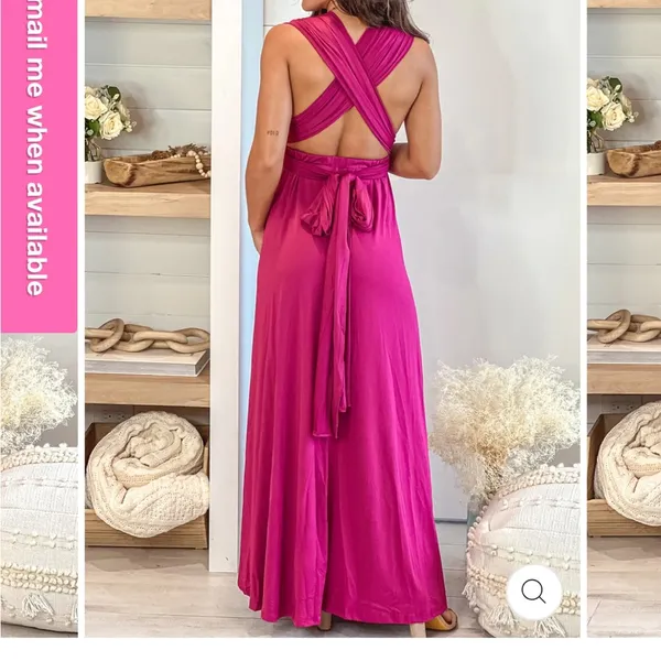 Saved by the Dress NWT MAGENTA MULTI TIE MATERNITY MAXI DRESS - SOLD OUT ONLINE - Image 6