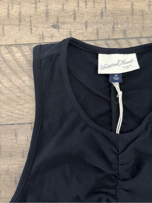 Universal Thread Black Ruched Tank Top - Image 2
