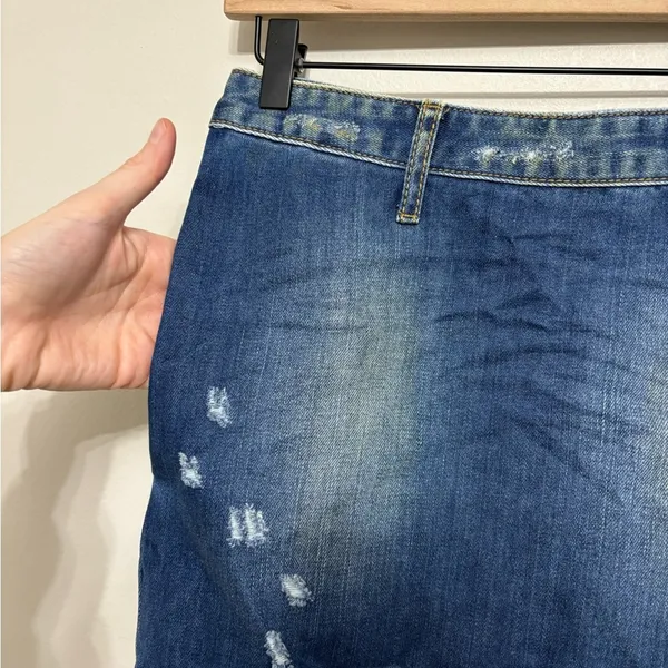 NEW One x One Teaspoon Cult Mini Free Love Denim Skirt - Size 22 - Image 11