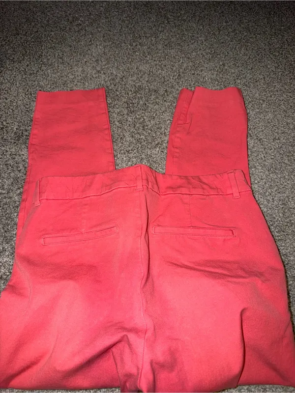 Old Navy Coral Straight-Leg Pants - Image 4