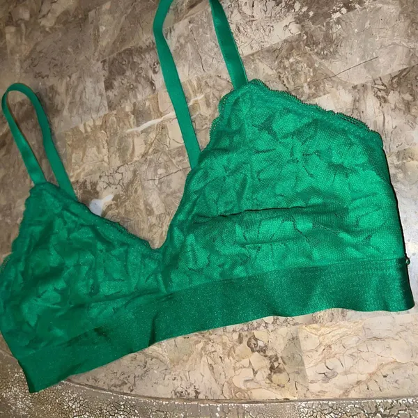 Victoria’s Secret pink bralette Kelly Green size XXL - Image 3