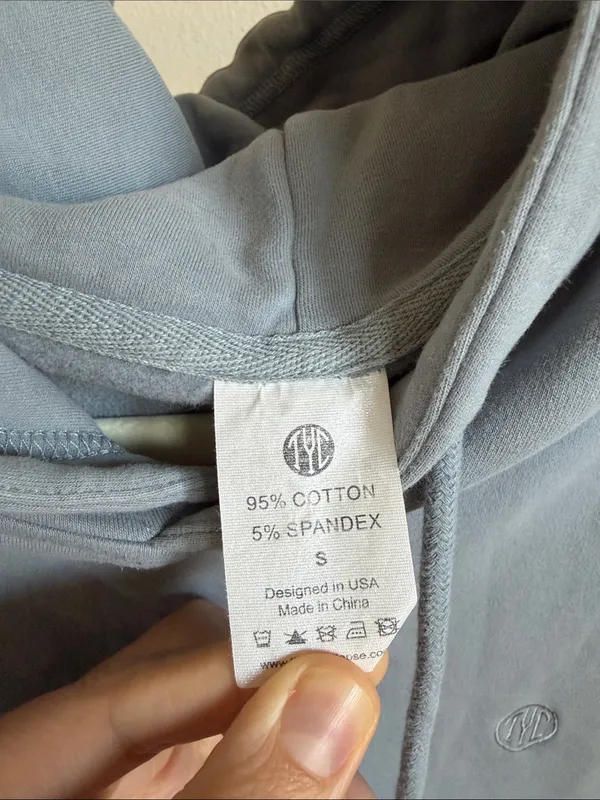 TYC Thick Cotton Gray Pullover Hoodie - Image 3
