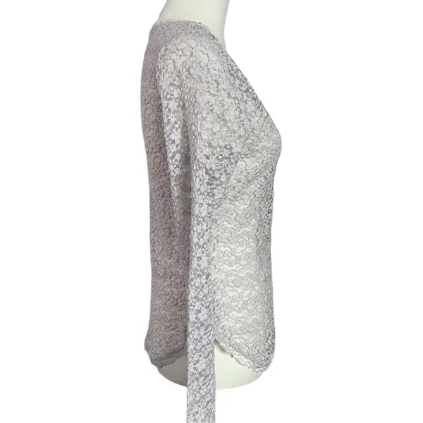Free People Dainty Ethereal Cottage Lara Lace Top Light Lilac Ash Size Small NEW - Image 8
