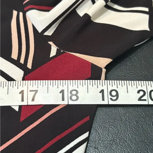 White House Black Market Long Sleeve Geometric Dress - size M - Image 5