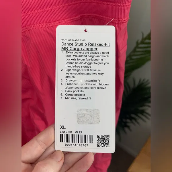 Lululemon Dance Studio Relaxed-Fit‎ Mid-Rise Cargo Jogger glaze pink XL - Image 4