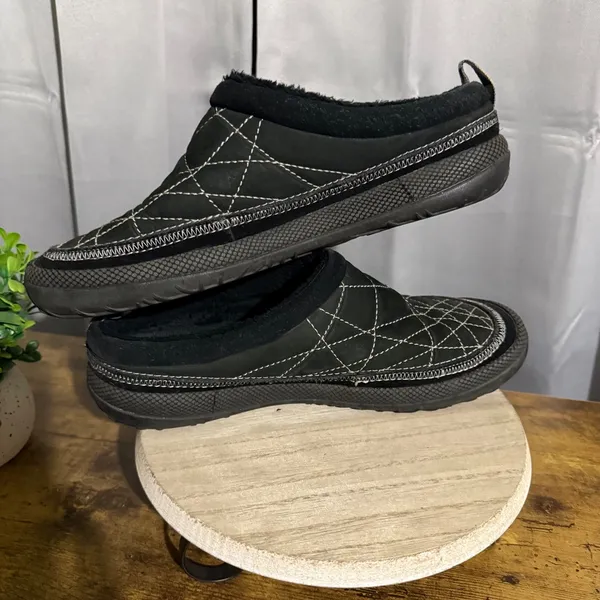 Merrell Q Form Neve Slide Wmn 11 Black Quilted Fleece Lined Mules Gorpcore - Image 8