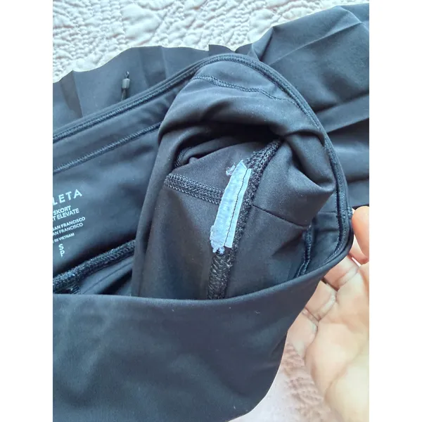 Athleta Elevate Pleated Golf Skort Black Size Small Athletic Tennis - Image 8
