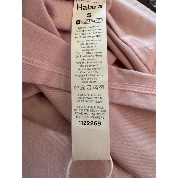 NWT Halara V Neck Long Sleeve Casual Top Women’s Size Small Light Elegant Pink - Image 7