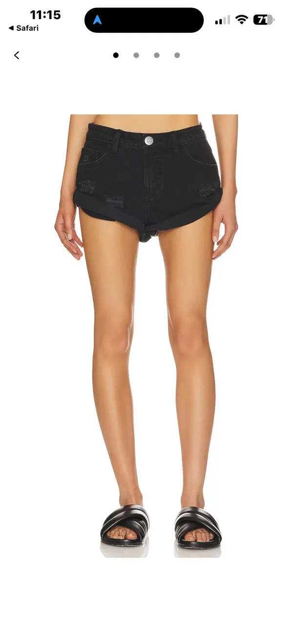 One Teaspoon Denim Shorts Bandits Low-Waist - Image 4