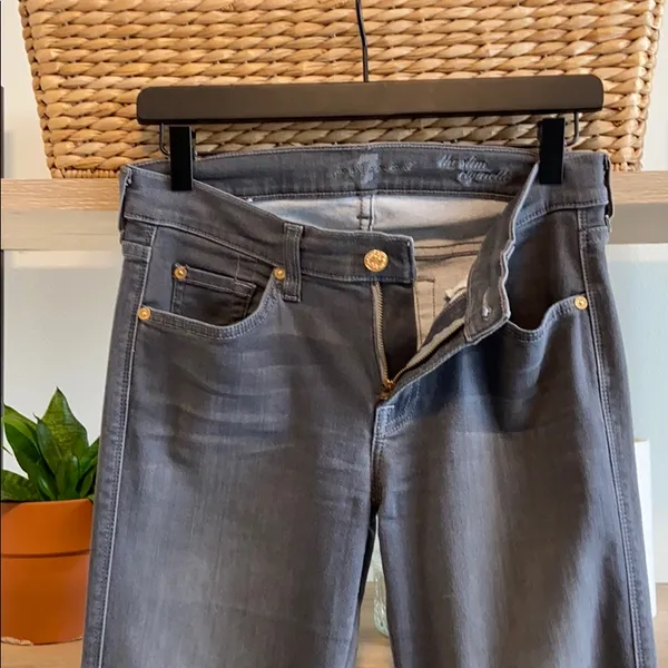 7 For All Mankind Mid-Rise The Slim Cigarette Jeans, 28 - Image 6