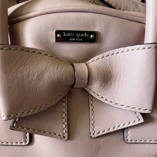 *KATE SPADE* Montrose Avenue Leeland Bow Satchel Baby Pink w shoulder strap - Image 6