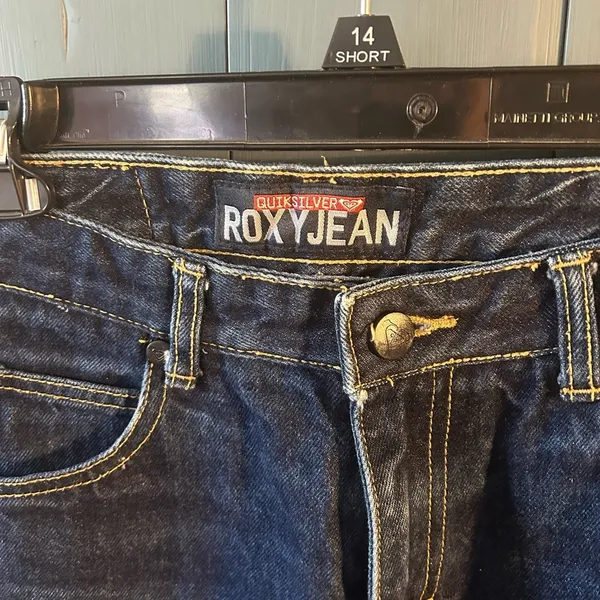 Quiksilver Roxy Blue Jeans, Size 5, Vintage 1990s - Image 2