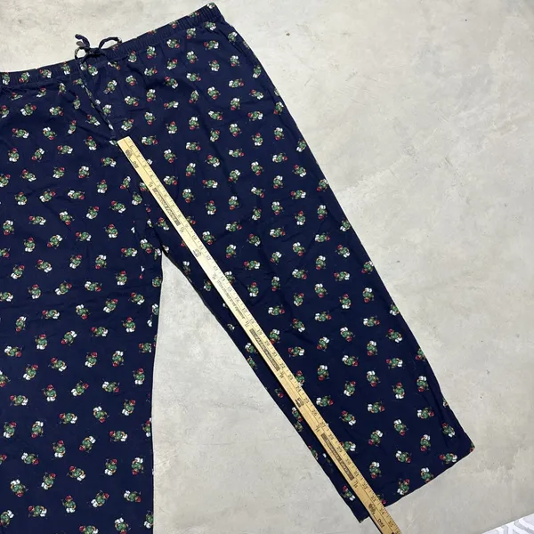 VTG Men's POLO by RALPH LAUREN SZ XL POLO BEAR AOP COTTON LOUNGE PAJAMA PANTS - Image 5