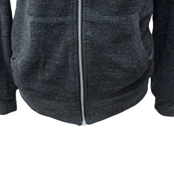 ALO Jacket Size Small‎ Petite Hooded Pockets Full Zip Charcoal Grey - Image 4