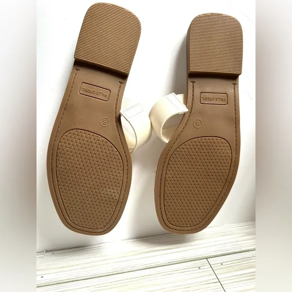 Falls Creek‎ Women's Ivory Slide Sandals Sz 38 - Image 3