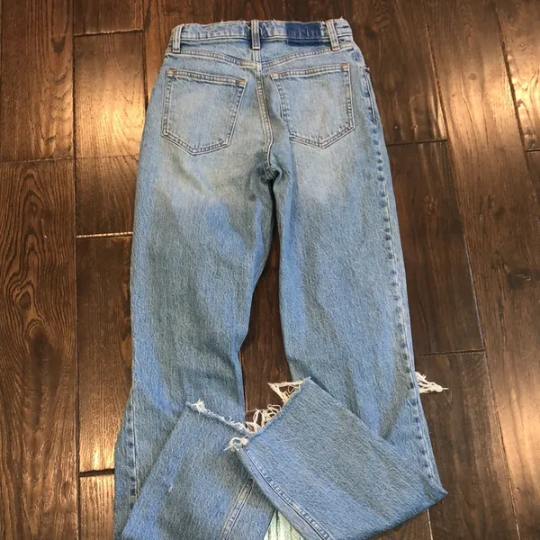 ABERCROMBIE & FITCH the 90’s straight ultra high rise jeans size 0/25 - Image 3