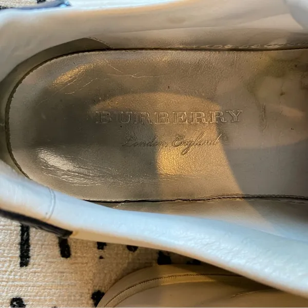 Burberry Westford Buckle Strap Leather Sneakers EU 38.5 - Image 10