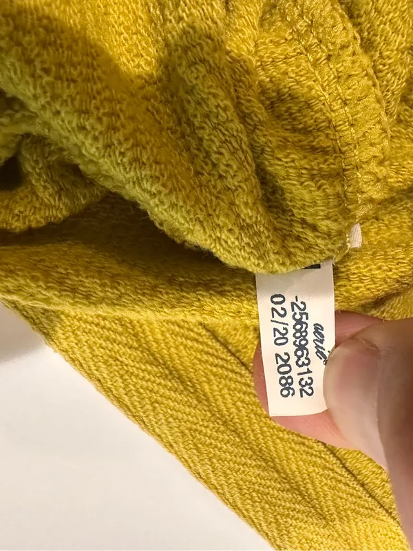 Aerie Oversized Crewneck Golden Mustard Yellow Tunic Sweater Size Large - Image 10