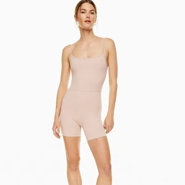 Aritzia Divinity Romper Wilfred Free 5" Barely Blush Nude XS - Image 4
